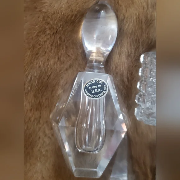 Vintage Crystal perfume bottles Empty France USA - Picture 11 of 15